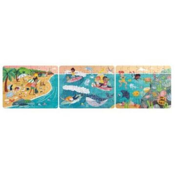 Puzzle pentru copii Prietenii Oceanului (3 in 1) si joc storytelling Puzzle pentru copii Prietenii Oceanului (3 in 1) si joc storytelling