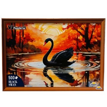 Puzzle Witty Puzzlezz, Lebada neagra, 500 piese Puzzle Witty Puzzlezz, Lebada neagra, 500 piese