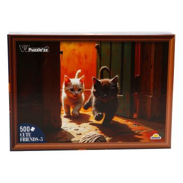 Puzzle Witty Puzzlezz, Pisicute, 500 piese Puzzle Witty Puzzlezz, Pisicute, 500 piese