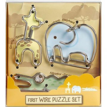 Set 3 puzzle metalice: Animale salbatice Set 3 puzzle metalice: Animale salbatice