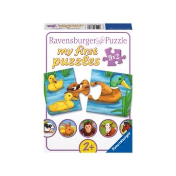 Puzzle animale adorabile 9x2 piese