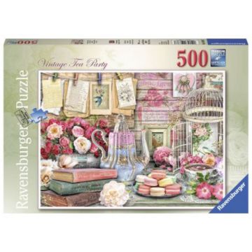 PUZZLE PETRECERE CU CEAI, 500 PIESE