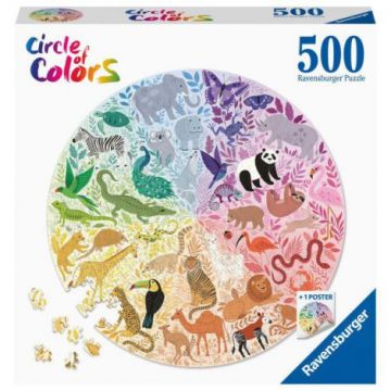 PUZZLE CERC ANIMALE, 500 PIESE