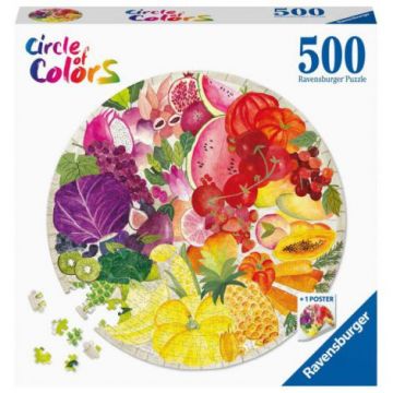 PUZZLE CERC FRUCTE SI LEGUME, 500 PIESE